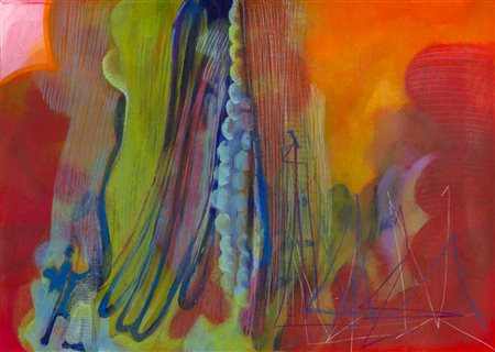 MARCO CINGOLANI (1961) Senza titolo 2014 Tecnica mista, acrilici e pastelli...