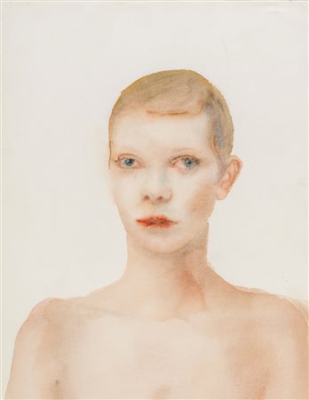 FEDERICO LOMBARDO (1970) Senza titolo 2002 Acrilico e acquarello su carta 58...