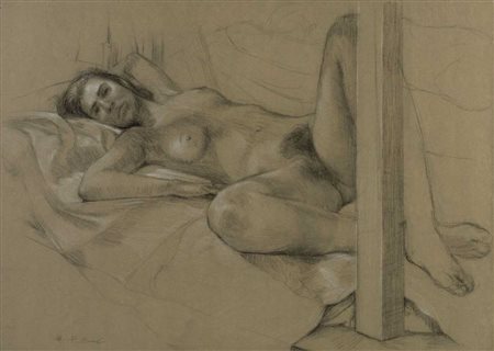 PAUL BEEL (1970) Senza titolo Tecnica mista su cartoncino 50 x 70 cm Firmato...