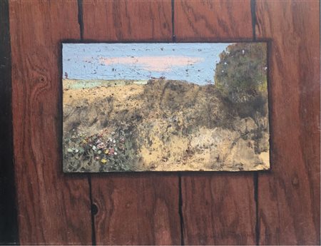 Giuseppe Banchieri Milano 1927 Paesaggio 1978 Olio su tavola 30x40...