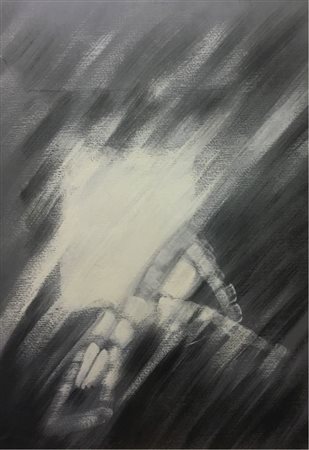 Cesare Peverelli Milano 1922 Senza titolo Olio su tela 73x52 Certificato di...