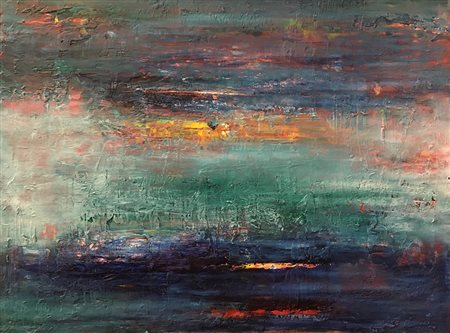 Ivan Todaro Milano 1975 L'infinito 2018 Tecnica Mista su tela 60x80...