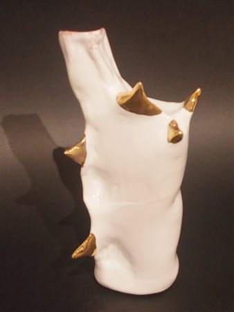 Genzanella Mendolicchio Rimini 1983 Anima 3 2013 Ceramica con oro zecchino...