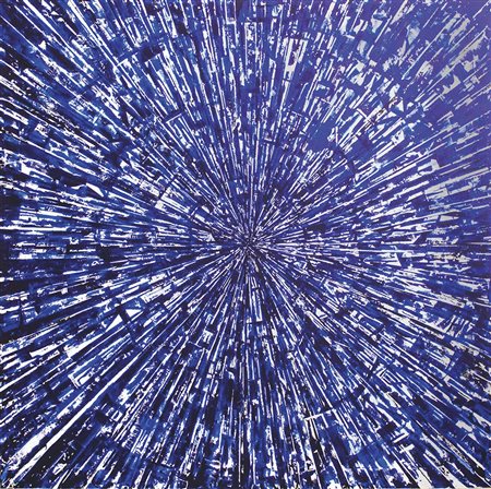 william raffredi Milano 1986 Senza titolo 2018 Acrilico / spatole metalliche...