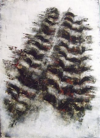 EZIO AROSIO LISSONE 1949 SILLOGISMI 2017 mista su pannello con listello...