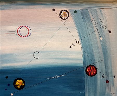 Paolo Ciapponi Morbegno 1963 senza titolo 2017 tecnica mista su tela 30x36...