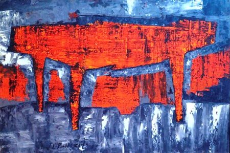 Joel Gonzales Pallerols Cuba 1983 Serie 2013 Olio su tela 47x69 Certificato...