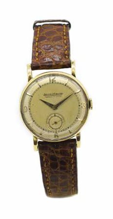 Orologio da donna Jaeger Le Coultre, cassa in oro giallo, quadrante con...