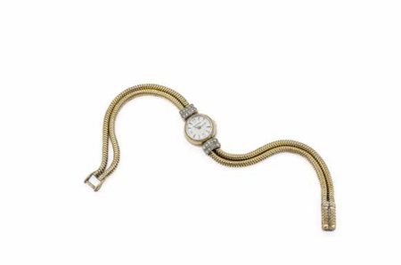 Orologio da polso per donna in oro rosa Jaeger Le Coultre con bracciale a...