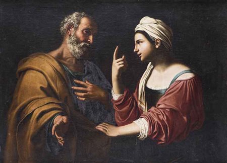 Imperiale Gramatica Roma 1599 – 1634 NEGAZIONE DI SAN PIETRO olio su tela, cm...