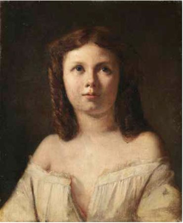 Scuola Francese fine del XVIII secolo RITRATTO FEMMINILE olio su tela, cm...