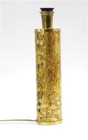 Piero Fornasetti (Milano 1913 - Milano 1988)Base cilindrica per lampada...