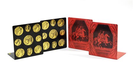 Piero Fornasetti (Milano 1913 - Milano 1988)Lotto di due coppie di...