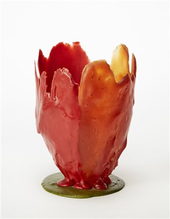 GAETANO PESCE ( La Spezia 1939 ) Vaso multicolore. Produzione Fish Design,...