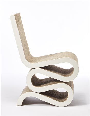 Frank Gehry (Toronto 1929)Sedia modello "Wiggle Side Chair". Produzione...