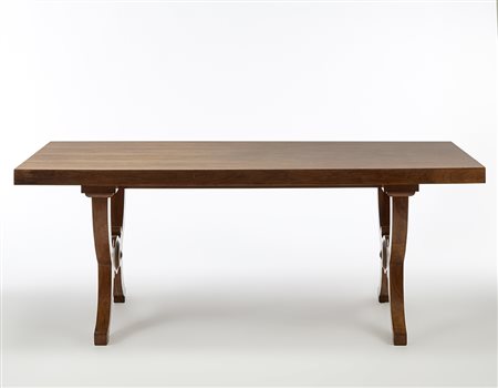 Ettore Fagiuoli (Verona 1884 - Verona 1961)Tavolo da pranzo allungabile di...