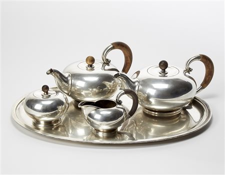 Miracoli Servizio da te e caffè composto da vassoio, teiera, caffettiera,...