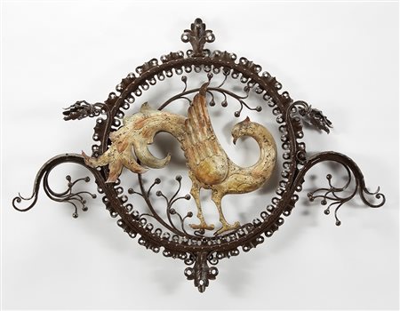 Carlo Rizzarda (Feltre 1883 - Feltre 1931)(Attribuito)Tondo pediera di letto...