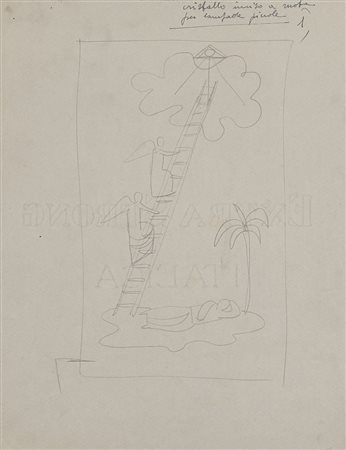 Gio Ponti (Milano 1891 - Milano 1979)"Cristallo inciso a mola per lampade...