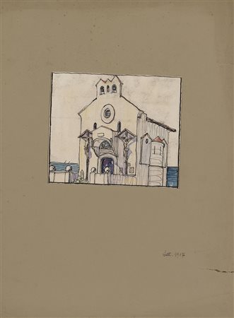 Gio Ponti (Milano 1891 - Milano 1979)"La chiesa di Forio d'Ischia"Italia,...