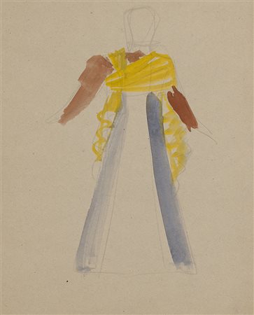 Gio Ponti (Milano 1891 - Milano 1979)Studio per costume di scena per l'opera...