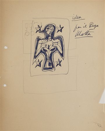 Gio Ponti (Milano 1891 - Milano 1979)"Idea per il Bega - Motta"Studio per...