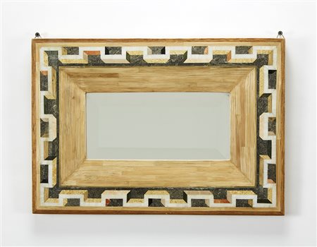 Gio Ponti (Milano 1891 - Milano 1979)Cornice bordata e intarsiata in legni...