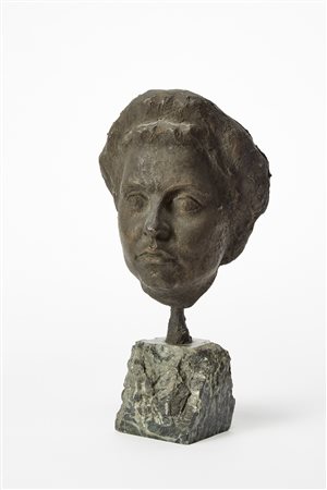 Carmelo Cappello (Ragusa 1912 - Milano 1996)"Lisa Ponti"Testa a tutto tondo....