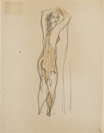 Gio Ponti (Milano 1891 - Milano 1979)Due studi per i costumi di scena dei...