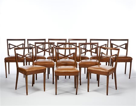 Pietro Lingeri (Bolvedro 1894 - Bolvedro 1968)Dodici sedie. Milano, 1947....
