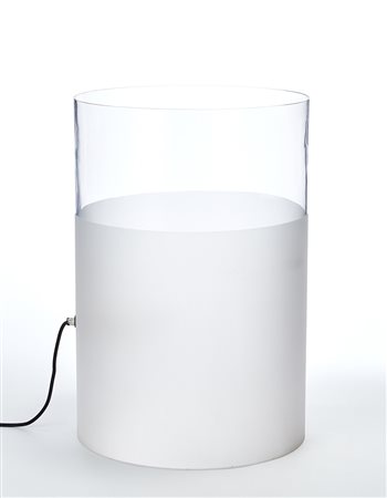 Guido Rosati Lampada da tavolo cilindrica modello "Fatua". Produzione Fontana...