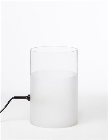 Guido Rosati Lampada da tavolo cilindrica modello "Fatua". Produzione Fontana...