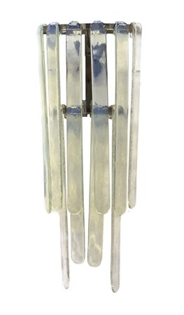 Manifattura di Murano Applique con struttura in metallo cromato, pendenti in...