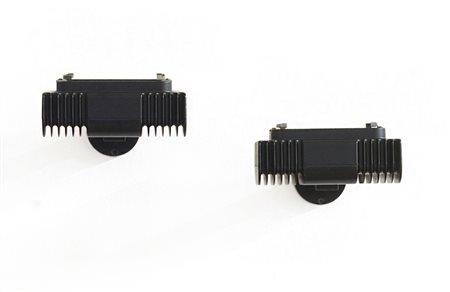 Erco * Coppia di lampade da parete. Anni '80. Alluminio pressofuso verniciato...