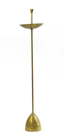 Posacenere da terra in ottone. Italia, anni '50. (h cm 86) (difetti)-ENA...