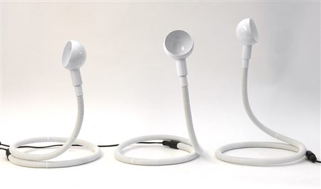 Isao Hosoe (Tokyo 1942 - Milano 2015)* Tre lampade da tavolo snodabili e...