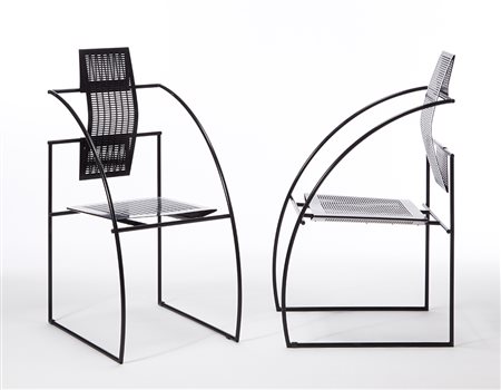 Mario Botta (Mendrisio 1943)Coppia di sedie modello "Quinta". Produzione...