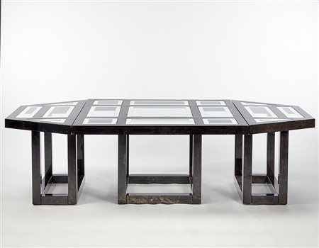 Nucci Valsecchi Tavolo ottagonale, scomponibile in due consolle e un tavolo...