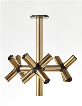 Trix & Robert Haussmann Lampada a sospensione a tredici luci modello...