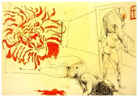 UGO ATTARDI Sori 1923 – Roma 2006 Senza titolo 1968 Acquaforte a colori...