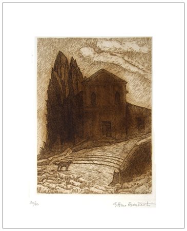 BENVENUTO BENVENUTI Livorno 1881 – Antignano 1959 La chiesa di Usigliano...