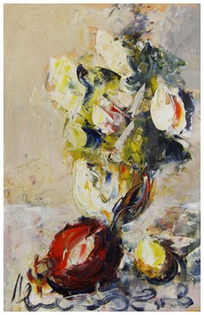 PAOLO MASSIMO ABRAMS Livorno 1952 Senza titolo Olio su tela accoppiata a...