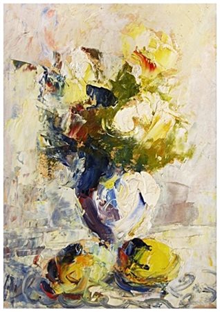 PAOLO MASSIMO ABRAMS Livorno 1952 Senza titolo Olio su tela cartonata 50 x...