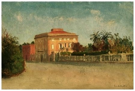 GIO DI BATTE Livorno 1944 Senza titolo 1968 Olio su cartone 20 x 30. Firma in...