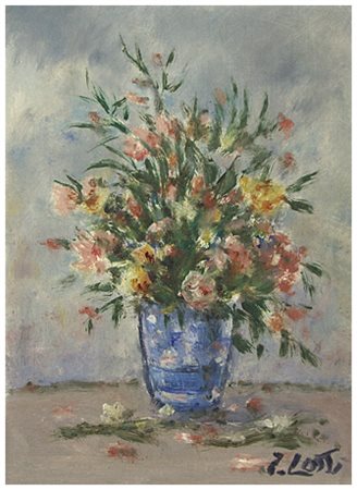 ITALO LOTTI (Cosimo) Pisa 1912 – Pisa 2009 Senza titolo Olio su tela...