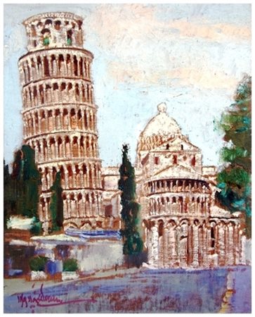 FRANCO MAZZACCHERINI La Spezia 1939 – Livorno 1999 Senza titolo Olio su tela...