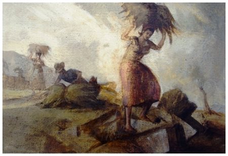 ALFREDO D. THOMAS India 1908 – Firenze 1989 Senza titolo 1976 Olio su faesite...