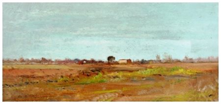 PIERO VACCARI Livorno 1926 – Livorno 1997 Senza titolo Olio su faesite 23 x...