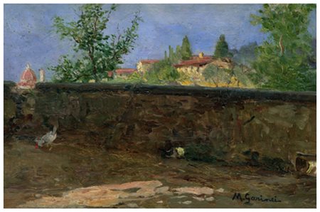 MICHELE GARINEI Firenze 1871 – Sesto Fiorentino 1960 Senza titolo Olio su...