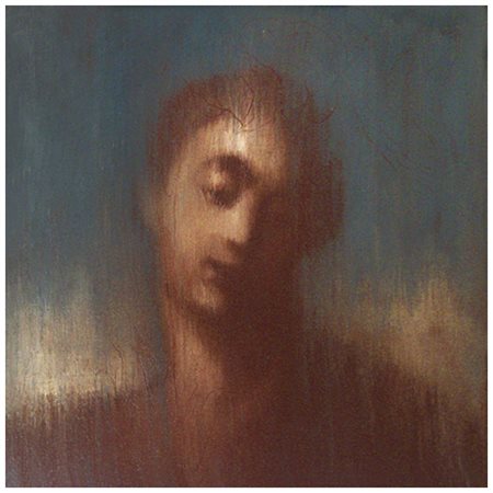 OMAR GALLIANI Montecchio Emilia 1954 In viso 1986 Olio su tela 50x50. Firma,...